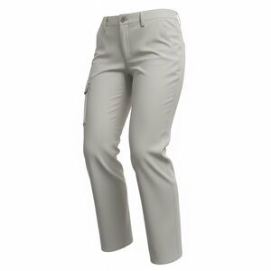 L.L.Bean Comfort Trail Pants 10 Petite Clay Stretch Nylon Hiking Outdoor Khaki